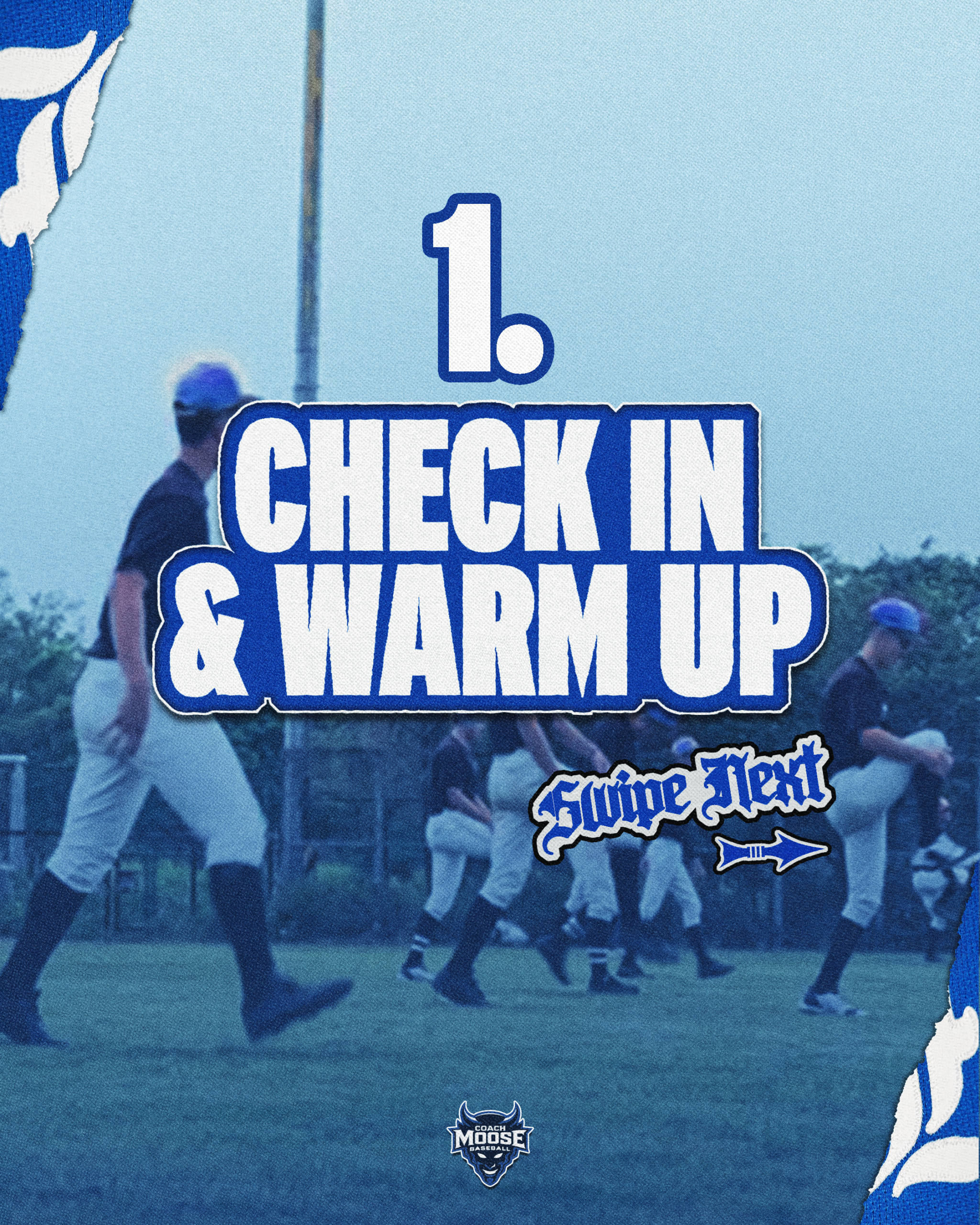 Duke Baseball Youth Camp check-in and warm-up session - grades 1-8 summer camp Durham NC